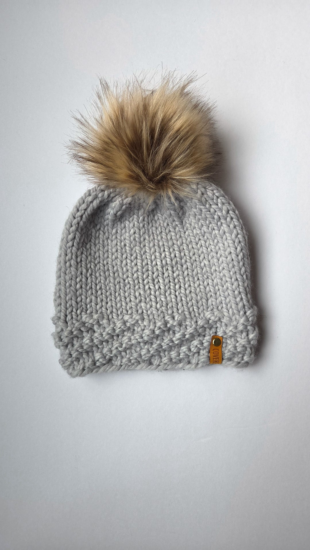 OOAK Spiral Brim Hat Ice Gray