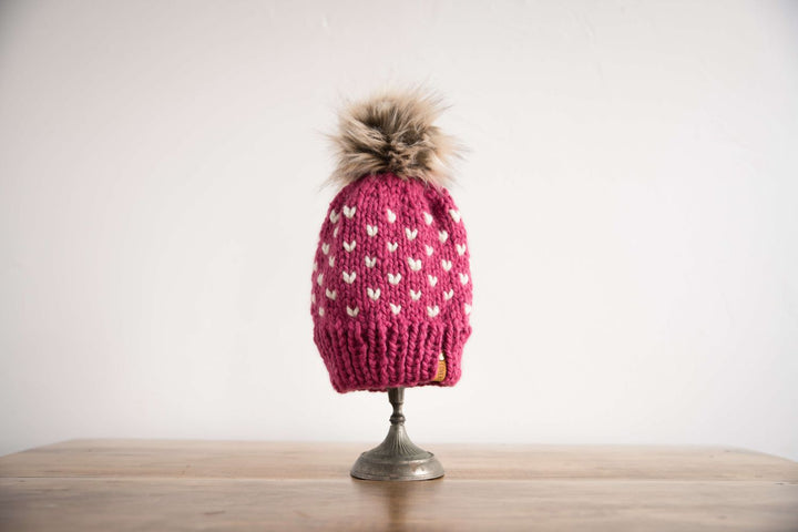 Little Heart Knit Hat