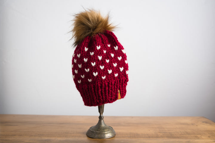 Little Heart Knit Hat