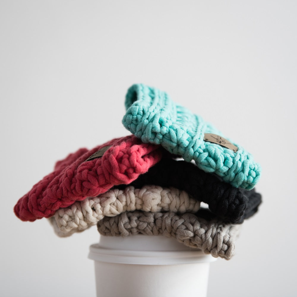 Coffee Cozy Crochet Reusable Ecofriendly