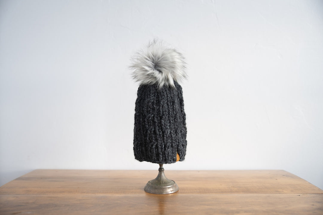 Cable Knit Hat with Classic Texture